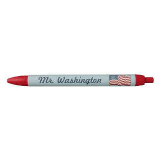 Bleu Stylo personnalisé avec drapeau américain en cadea