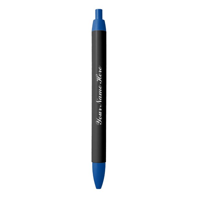 Bleu Stylo personnalisé personnalisé (devant Vertical)