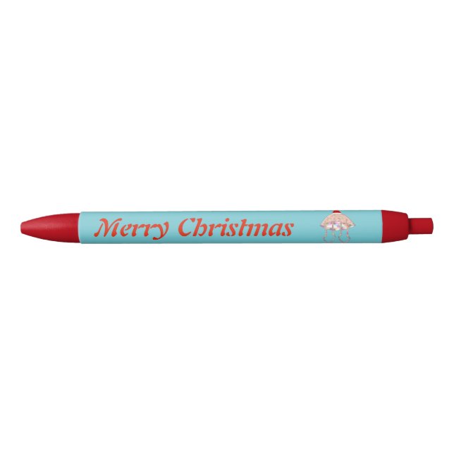 Bleu Stylo personnalisé pour la fête de Noël (Devant)