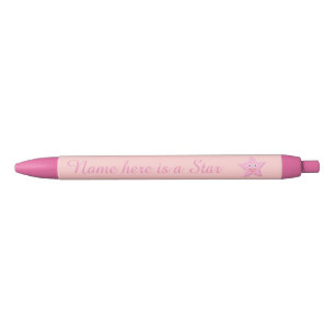 Bleu Stylo Personnalisé Rose Star