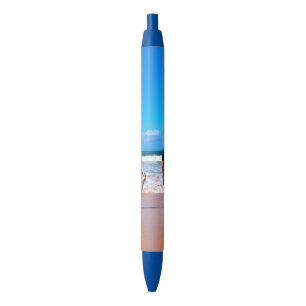 Bleu Stylo Photo Personnalisé Votre Design Été - Avec A