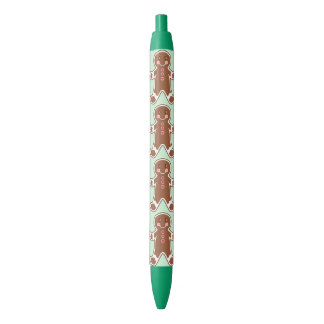 Bleu Stylo pour écrire avec des biscuits de Noël au gin