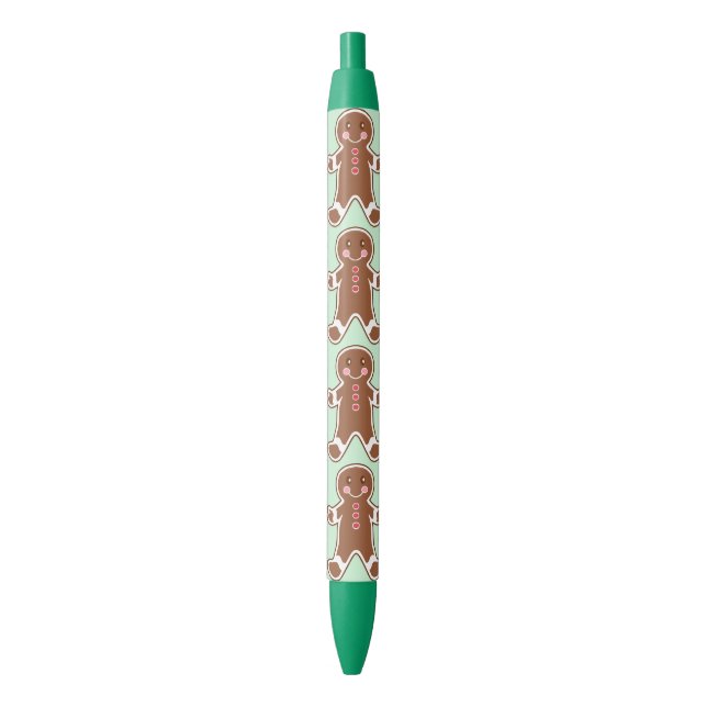 Bleu Stylo pour écrire avec des biscuits de Noël au gin (devant Vertical)