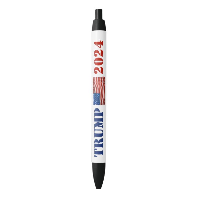 Bleu Stylo promotionnel de campagne Trump 2024 rouge et (devant Vertical)
