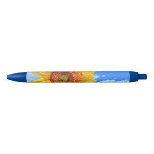 Bleu Stylo tournesol et abeilles