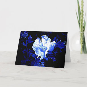 Bleu sur la carte bleue poppy