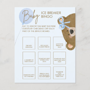 Bleu Teddy peut attendre bébé Bingo brise glace