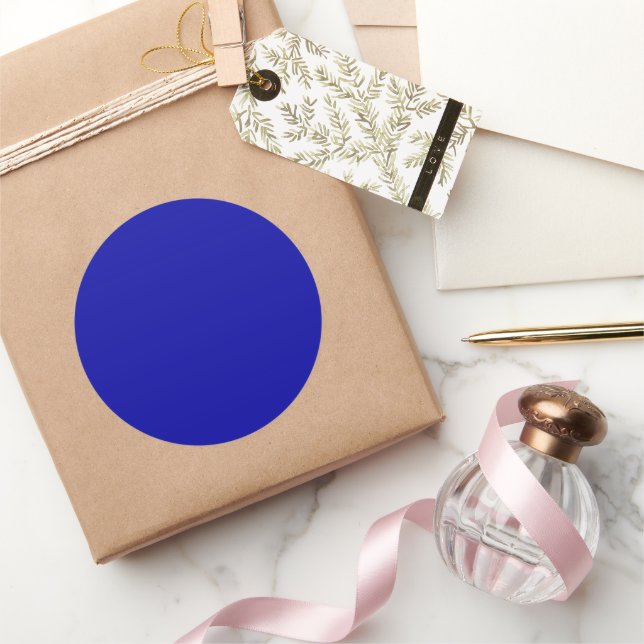 Bleu Terre Grand Sticker Rond (Cadeaux)