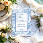 Bleu Toile Mariage Dîner Accueil Menu<br><div class="desc">Découvrez l'élégance intemporelle de notre collection de Mariages minimalistes modernes à Zazzle. Découvrez des designs élégants et des lignes épurées qui apportent une touche de sophistication à votre journée spéciale. Des invitations chics à la décoration soignée, notre sélection soignée vous garantit un mariage reflet de votre style contemporain sans effort....</div>
