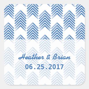 Bleu Tribal Flèches Stickers Mariage