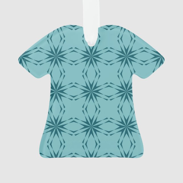 bleu turquoise, cool, abstraction fleur tendance (dos)