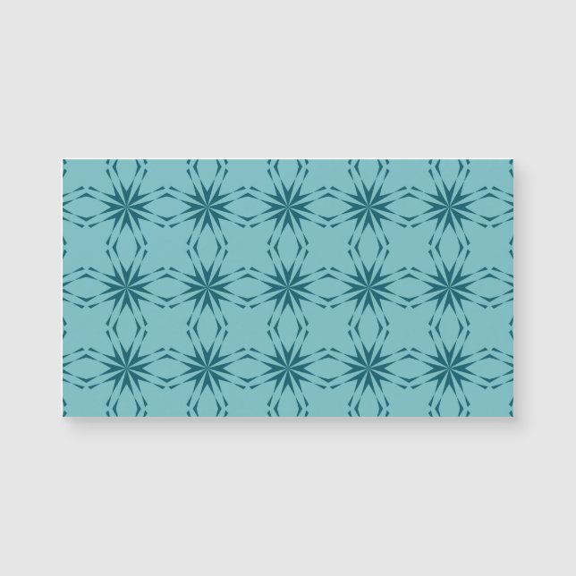 bleu turquoise, cool, abstraction fleur tendance (Devant)
