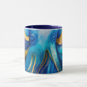 Bleu Turquoise Or Octopus Coffee Mug