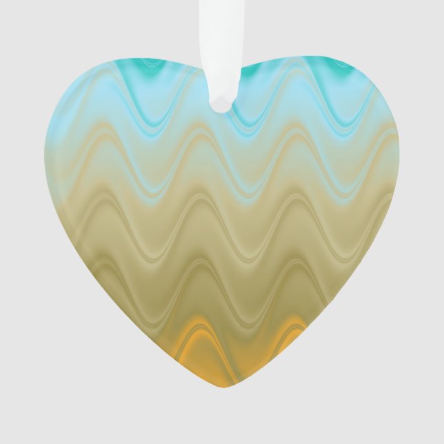 Bleu Verre Vert Orange Abstrait (devant)