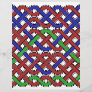 Bleu, vert et rouge céleste noeuds