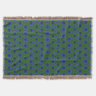 Bleu Vert Floral Mandala Jeu de couverture