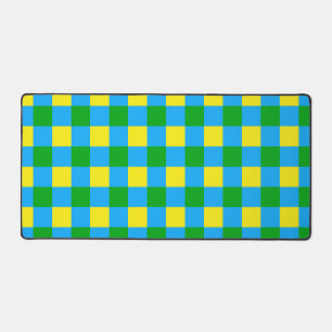Bleu Vert Jaune Chèque Plaid Design Motif