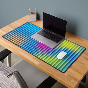 Bleu vibrant et rose moderne géométrique gaming