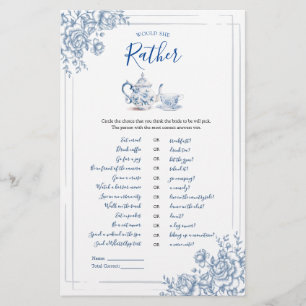 Bleu Victorian Garden Bridal Tea Elle Plairait