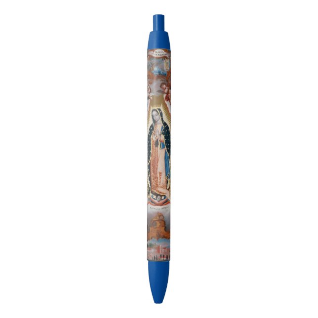 Bleu "Vierge stylo religieux d'art de Guadalupe" (devant Vertical)