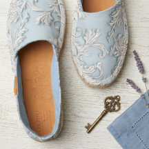 Bleu Vintage Floral Campagne Française Toile Ferme
