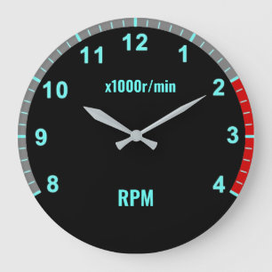 Bleu voiture Tachomètre Horloge Auto mécanicien Ga