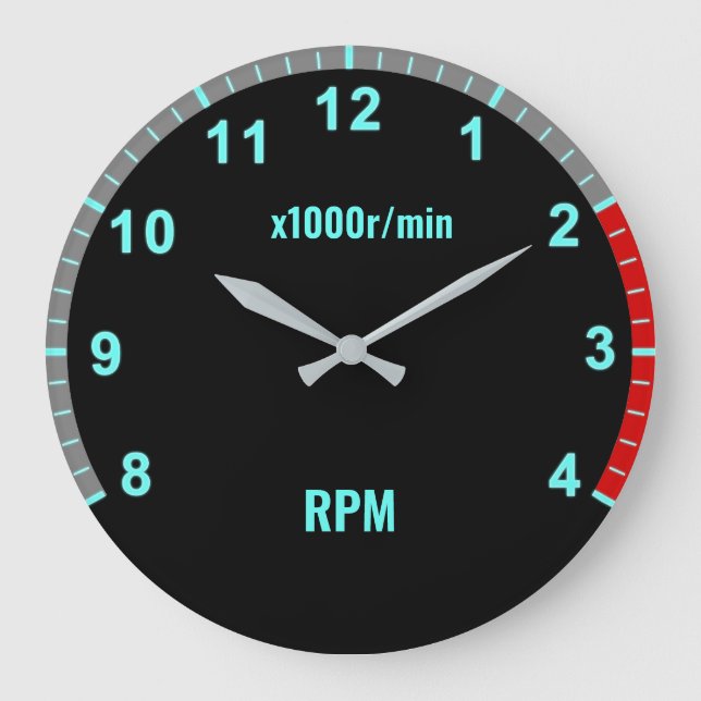 Bleu voiture Tachomètre Horloge Auto mécanicien Ga (Recto)