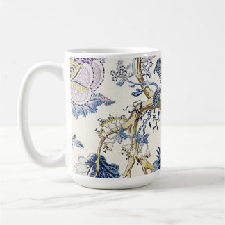 Bleu W.Morris Motif Floral Mug