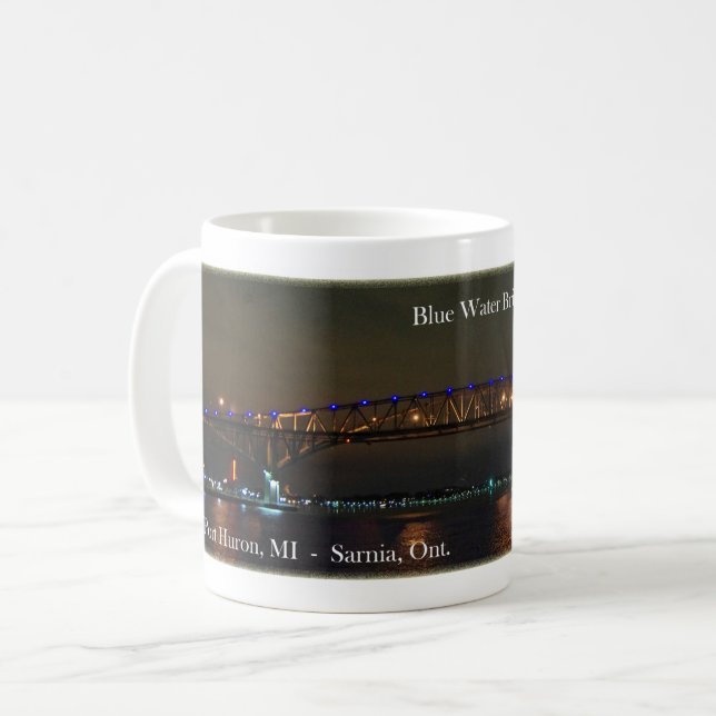 Bleu Water Bridge tasse nocturne (Devant gauche)