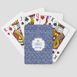 Bleu William Morris Cartes de Jeu Art