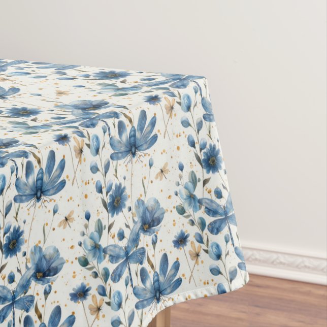 Bleue libellule et nappes de fleurs (In Situ)