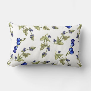 bleuets sur la vigne lombaire coussin