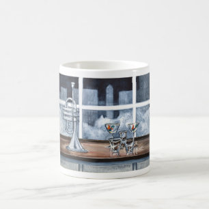 Bleus dans la tasse de nuit