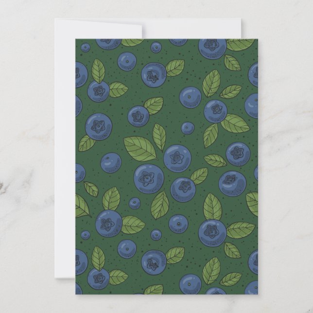 Bleus sur vert foncé (Devant)