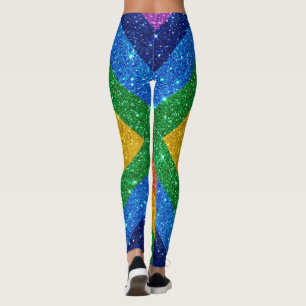 Bling Me Up Rainbow Pop Fashion Leggings
