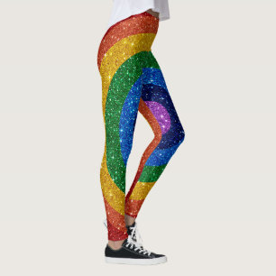 Bling Me Up Rainbow Pop Fashion Leggings