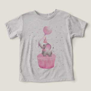 Bliss d'anniversaire : Elephant avec Cupcake de ba