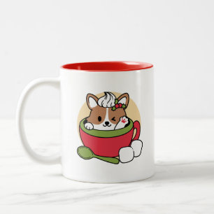 Bliss de cacao d'hiver - Chien mignon en mode Mug