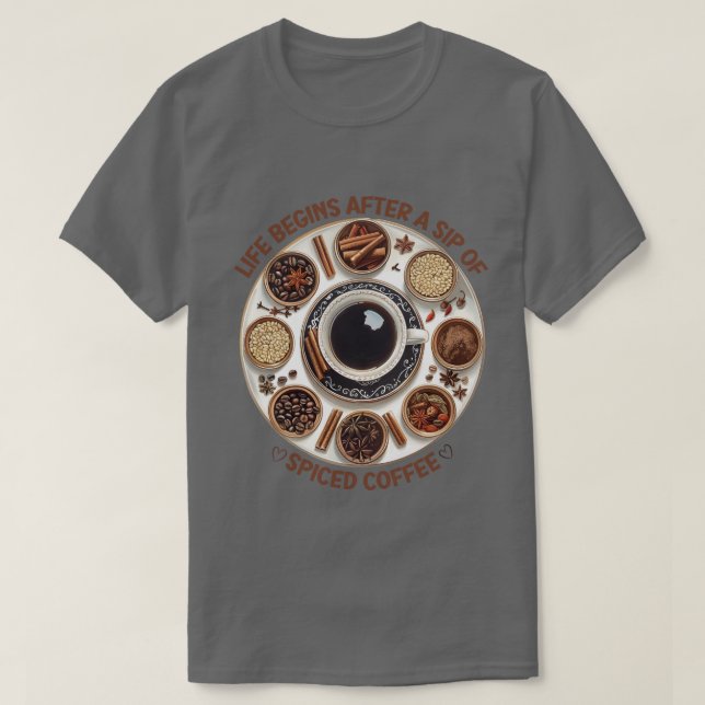 Bliss de café épicés - T-shirt cosy & mignon (Design devant)