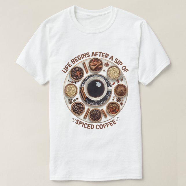 Bliss de café épicés - T-shirt cosy & mignon (Design devant)