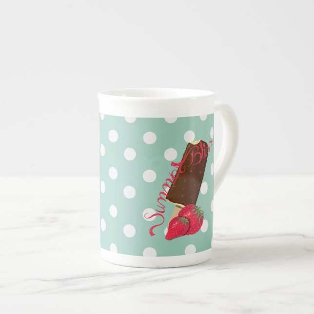 Bliss d'été - Bone China Mug (Devant droit)