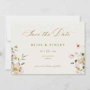 BLISS Pastel Enregistrer La Date Carte Mariage Min