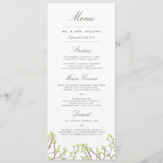 Blisser Branches Menu Mariage Dîner