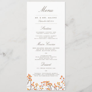 Blisser Branches Menu Mariage Dîner