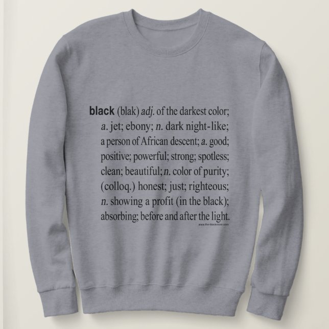BLK DEF : Sweatshirt gris de base des femmes (Design devant)