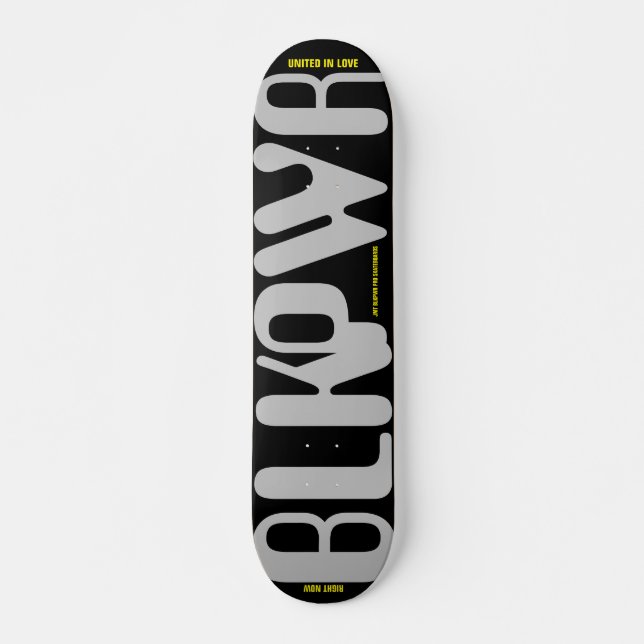 BLK PWR JMT 7 3/4" Planche de Skateboard (Devant)