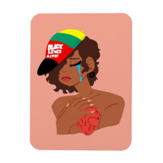 BLM Black Woman's Tears Flexible Magnet