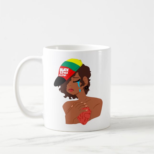 BLM Black Woman's Tears Mug (Gauche)