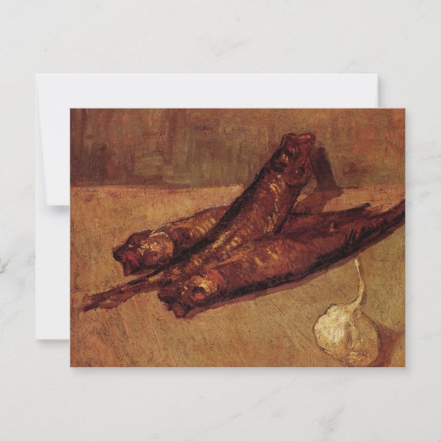 Bloaters et ail par Vincent van Gogh Invitation (Devant)