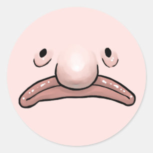 Blobfish Evolution Sticker